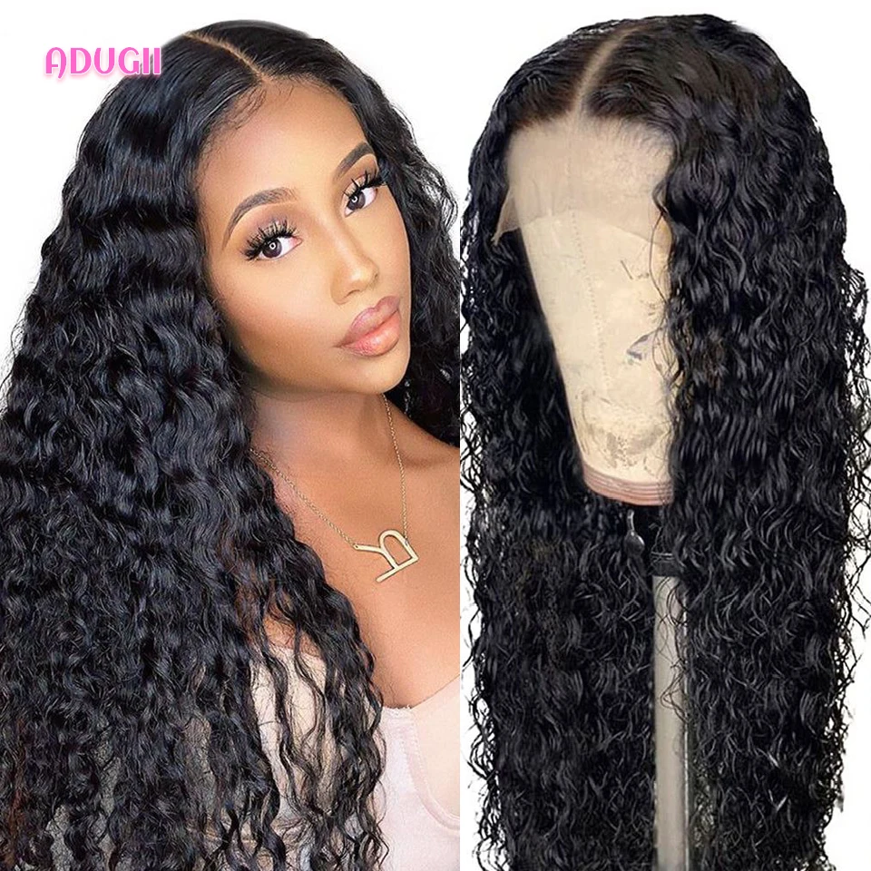 

30 Inch Deep Wave Lace Front Human Hair Wigs Brazilian Transparent Remy Hair Closure Wig Natural Hairline Curly Lace Front Wig