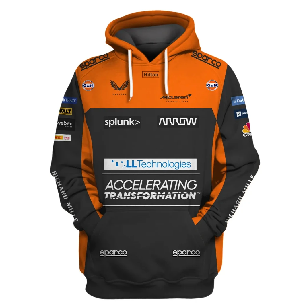

McLaren Team 2022 Hoodie Lando Norris Daniel Ricciardo Hoodie Formula One Team Jersey Racing Suit F1 Thin Plus Size Clothing