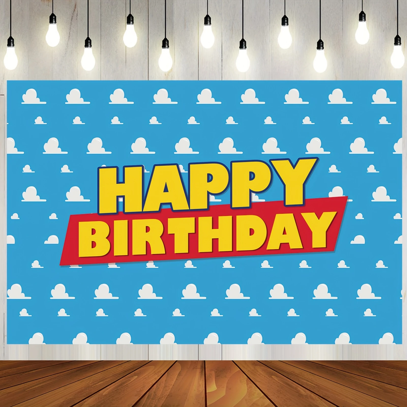 Голубое небо белые облака оформление фотография фон мультфильм тема для