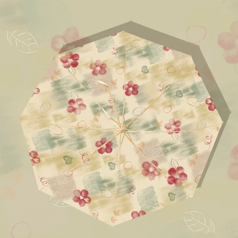 

Mini Women Umbrella Uv Quality Luxury Waterproof Sun Umbrella Cute Sunshade Folding Gold Hook Outdoor Sombrillas Rain Gear