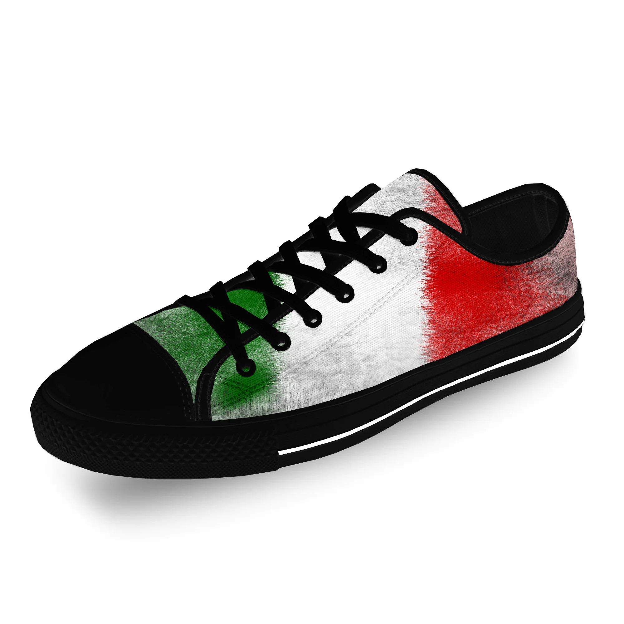 

Текстильные низкие кроссовки для мужчин и женщин, смешная повседневная обувь с итальянским флагом Италии, патриотической тканью и 3D принтом, дышащие