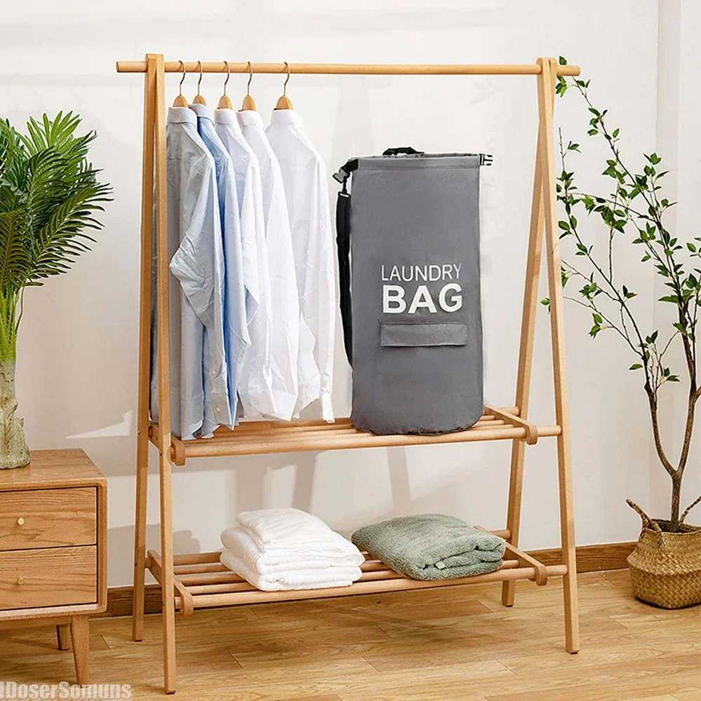 Сумка для стирки 70 л корзина большой емкости рюкзак с регулируемыми плечевыми