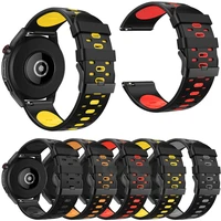 for 22mm silicone strap for huawei watch gt active 2 classic sport strap bracelet for samsung galaxy watch 46mm gear s3 strap