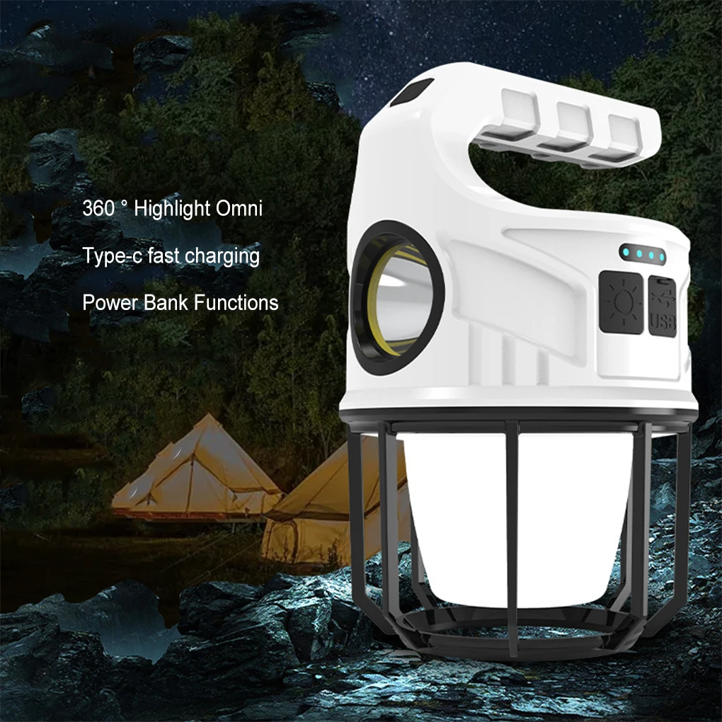 

Rechargeable LED Camping Light Tent USB Lantern Lighting Outdoors Hiking