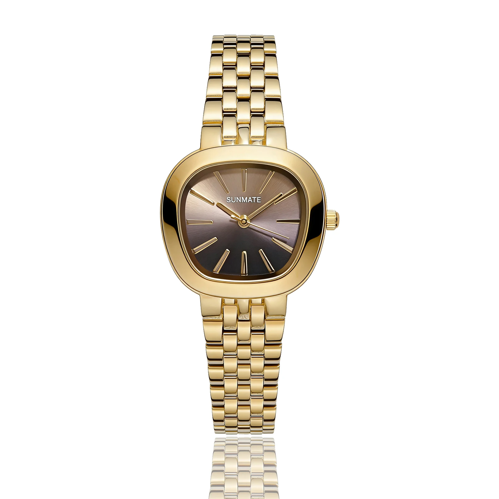 Женские часы Reloj Mujer для девочек, кварцевые часы, золотые, серебряные, из нержавеющей стали, Orologio, женские роскошные наручные часы, простые, в новом стиле (art.: 3920d8482e2e2) - 3920d8482e2e2
