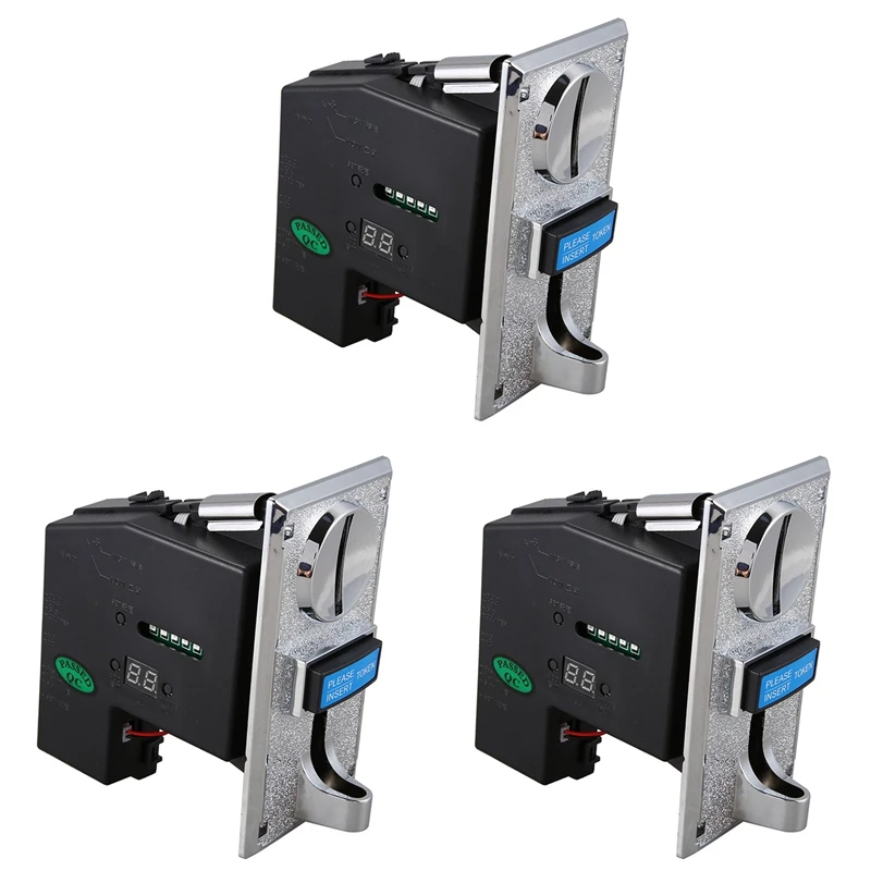 

3X Multi Coin Acceptor Selector For Mechanism Vending Machine Mech Arcade Game
