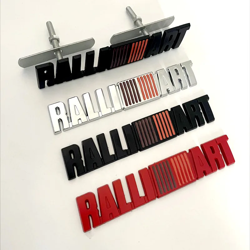 Фото 3D металлический автомобильный Стайлинг RalliArt, эмблема на переднюю решетку, значок на задний багажник, наклейка для Mitsubishi RalliArt Lancer Ralli Art 9 10 Asx №3