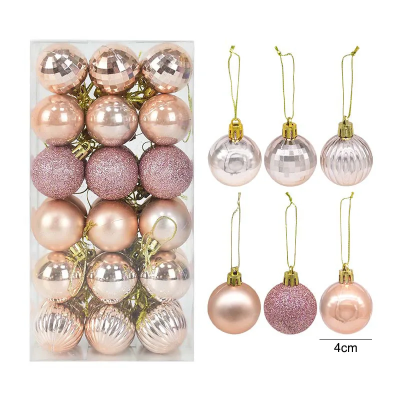 

36Pcs/Box Christmas Balls Christmas Tree Ornaments Ball Xmas Hanging Tree Pendants Home Party Decor New Year Gift Noel Navidad