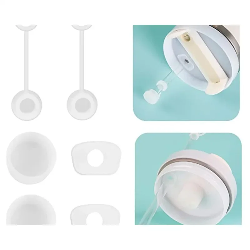 Силиконовая пробка с защитой от проливания набор из 9 штук совместимая чашкой
