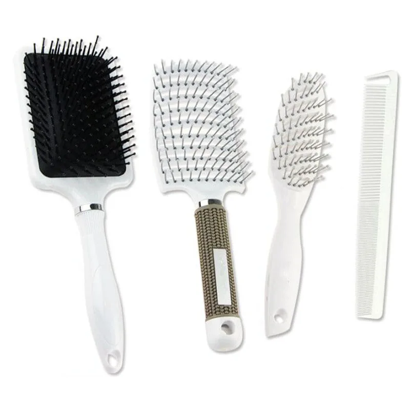 

Профессиональный набор аксессуаров для волос, Женская Массажная щетка для ухода за волосами, инструмент для укладки влажных/сухих вьющихся...