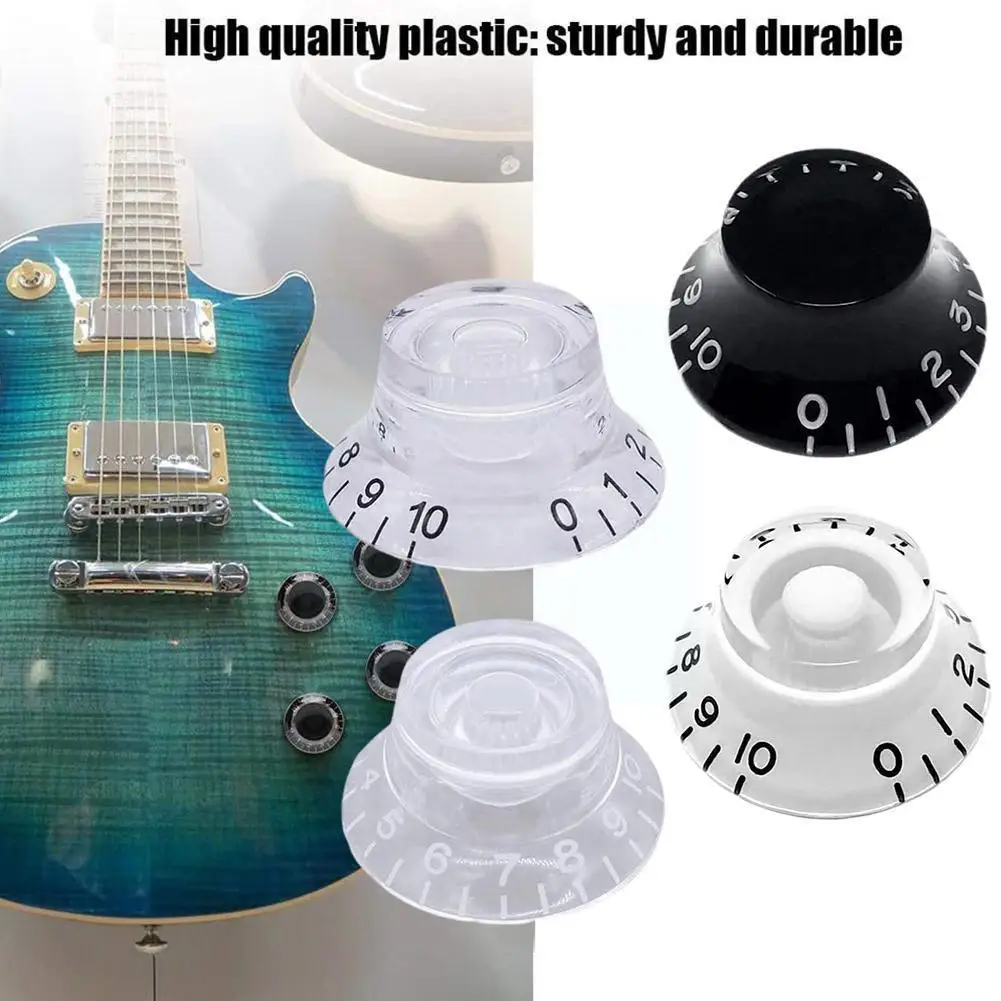 

3pcs New Plastic Guitars Strat Knob 1-volume 2-tone Control Knobs For Guitar Accessories E3b5