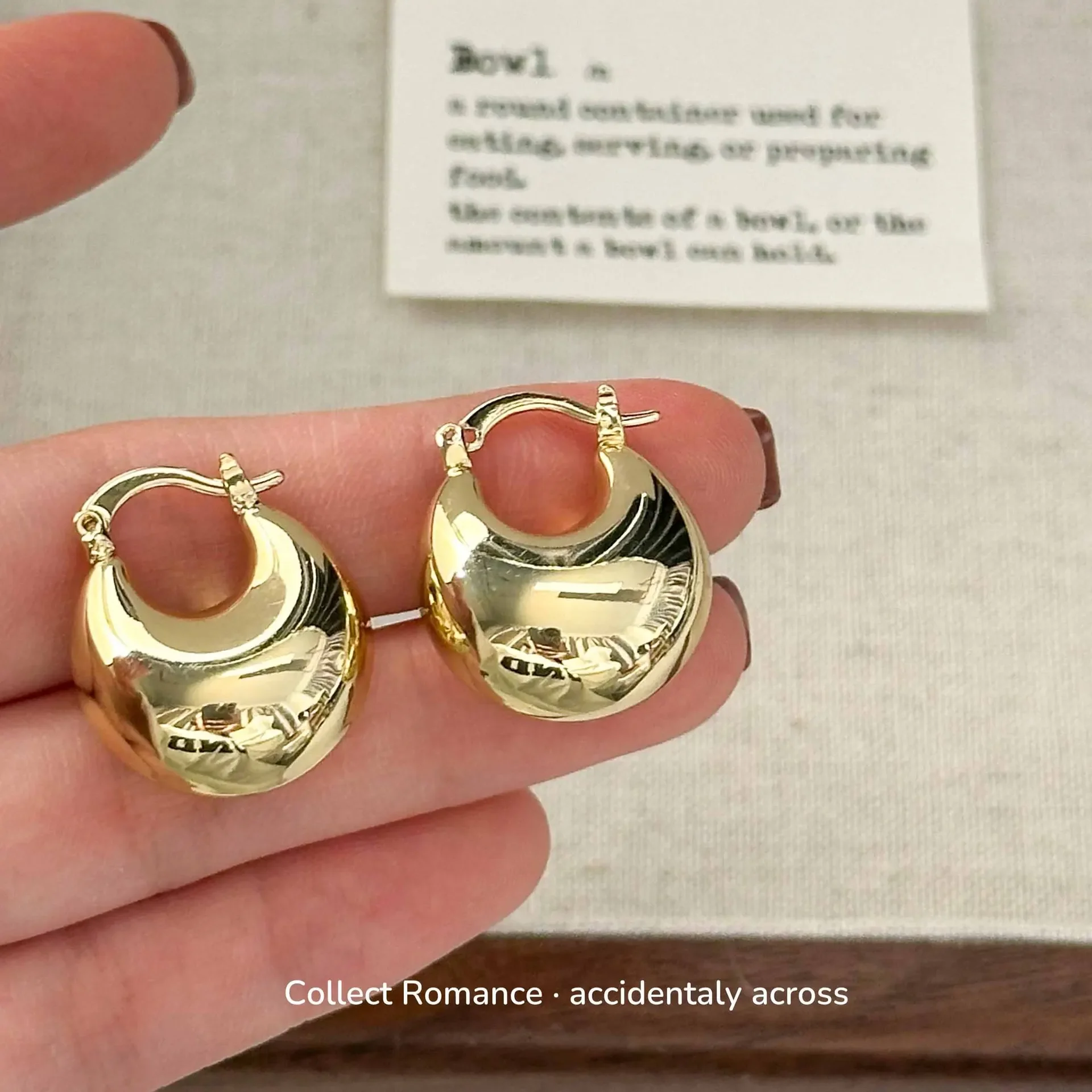 Высококачественные глянцевые серьги C в форме барабана U-образные барабанные с