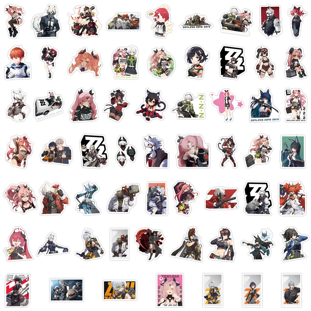 10/30/60 шт. мультяшные наклейки Zenless Zone Zero Game Kawaii Girl Nekomiya Mana Nicole Demara аниме-наклейки