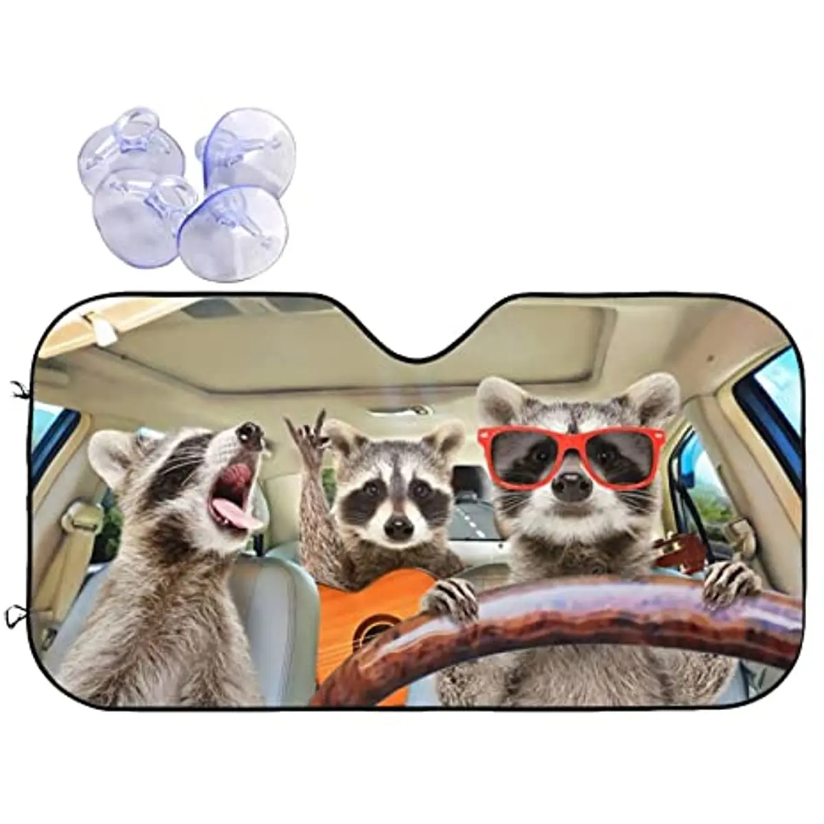 Забавный козырек от солнца Bargburm для автомобилей, внедорожников, грузовиков (51X27,5 дюйма)