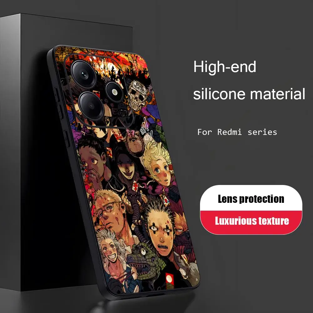 Фото Чехол для телефона Dorohedoro risu nikaido для Xiaomi Redmi 14C 13C 12C Note14 13 12 11 10 Pro Plus S, мягкий черный чехол для телефона №2