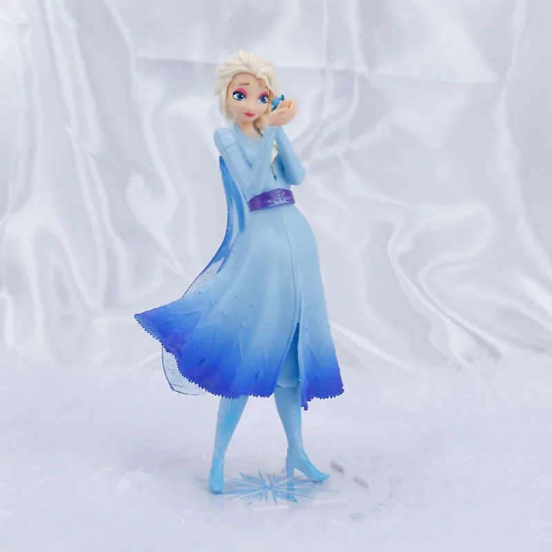 Disney Frozen Elsa Princess Hand Rest Lizard Figure Doll Toy for Girl Children Cartoon Gift