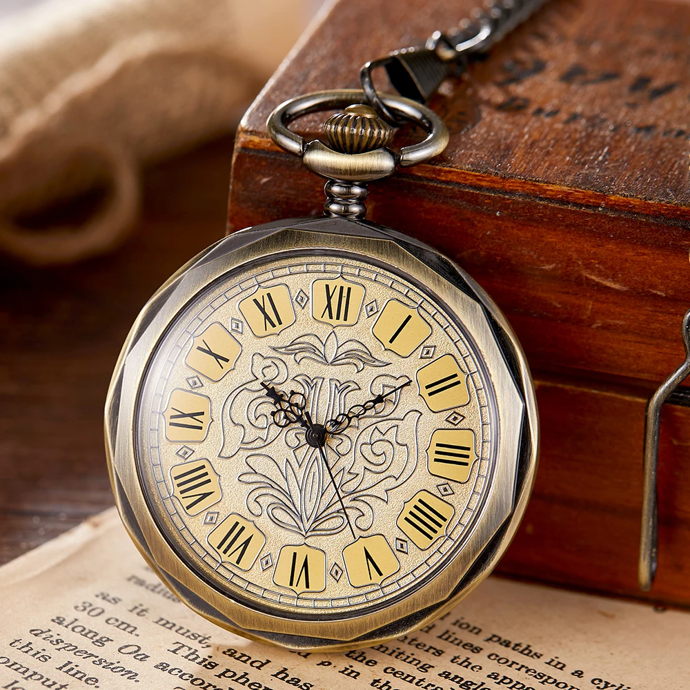 Часы наручные мужские/женские механические классические модные с бронзовым