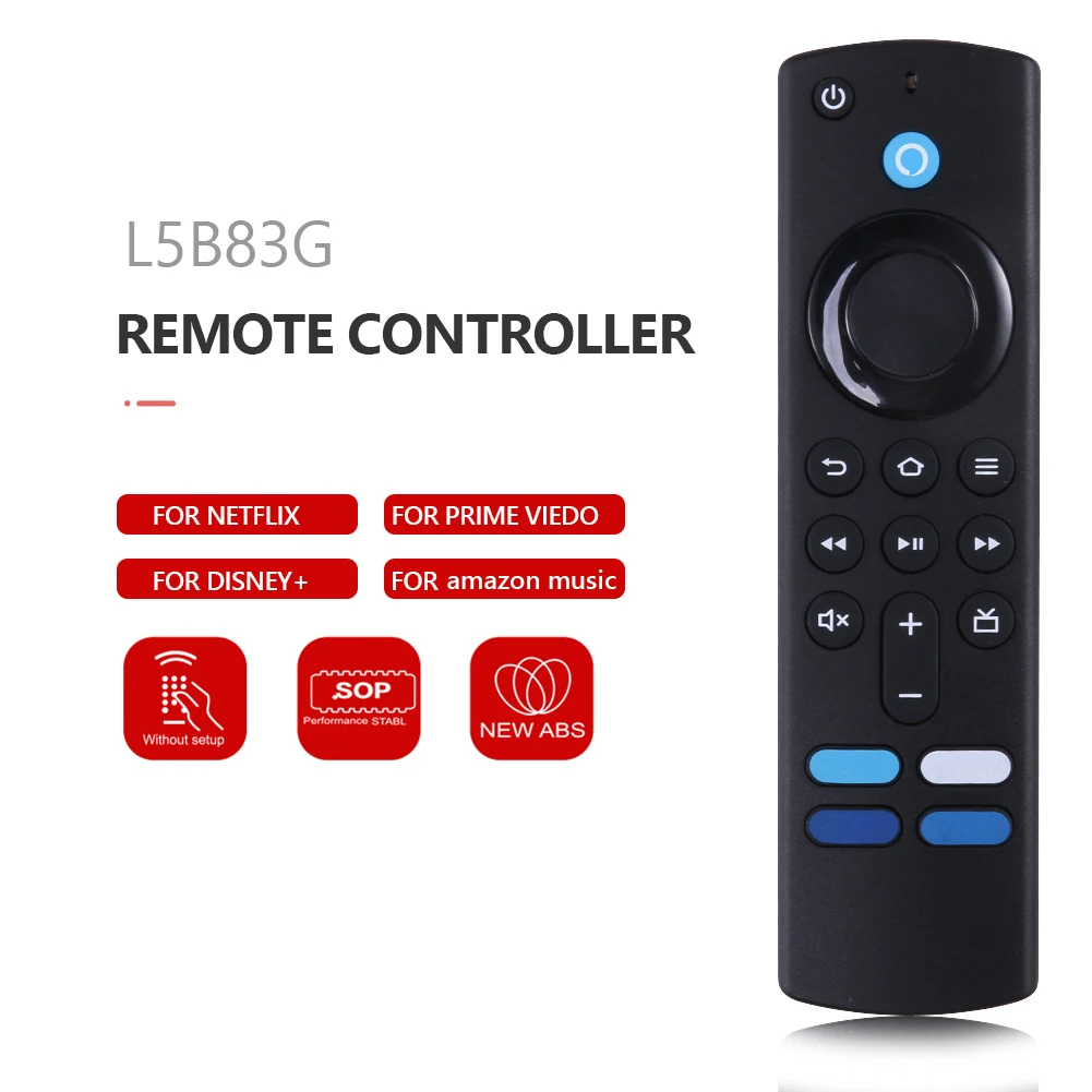 

L5B83H голосовой пульт дистанционного управления для Alexa Fire TV Stick / 4K / Max / Lite / Cube Универсальный сменный пульт дистанционного управления ler совер...
