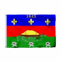 france drapeau de la guyane flag 3x5ft 90x150cm polynesia banner 21x14cm
