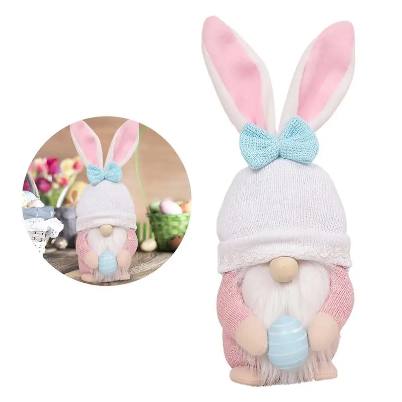 

2022 New Easter Faceless Gnome Rabbit Faceless Doll Handmade Reusable Home Decoration Spring Bunny Ornaments Kids Gifts Toys