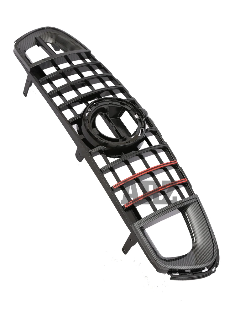 Для Mercedes Benz GLC X253 C253 Facelift черный серебристый передний бампер Panamericana GT Diamond Style