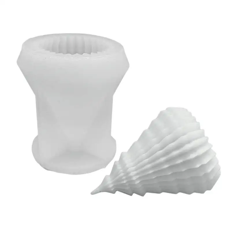 

Candle Molds For Candle Making 3D Christmas Tree Candle Mold DIY Cake Decorating Making Supplies Pine Tree Silicone Soap Molds