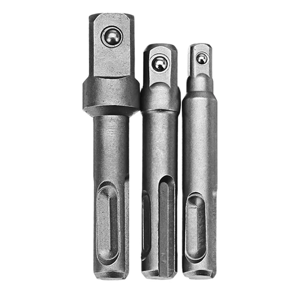 

Make Your DIY Projects Easier with Our SDS Plus Shank Socket Driver Adapters 3PCS Set with Spring Loaded Ball Bearing Locks