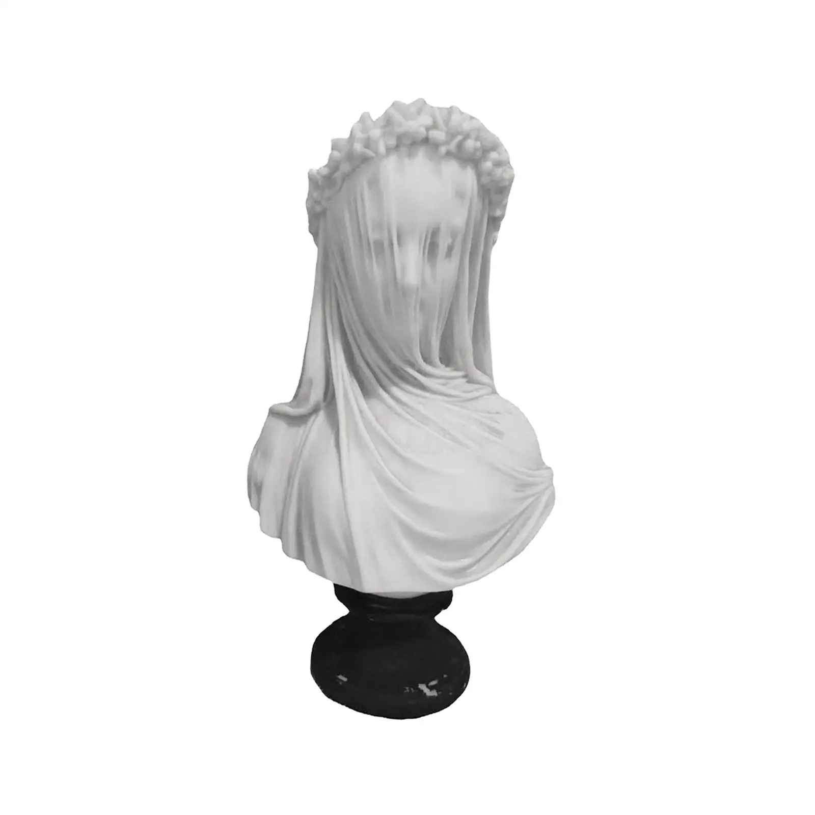 

Veiled Lady Bust Statue Crafts Stylish Gothic for Festival Living Room Home Desktop