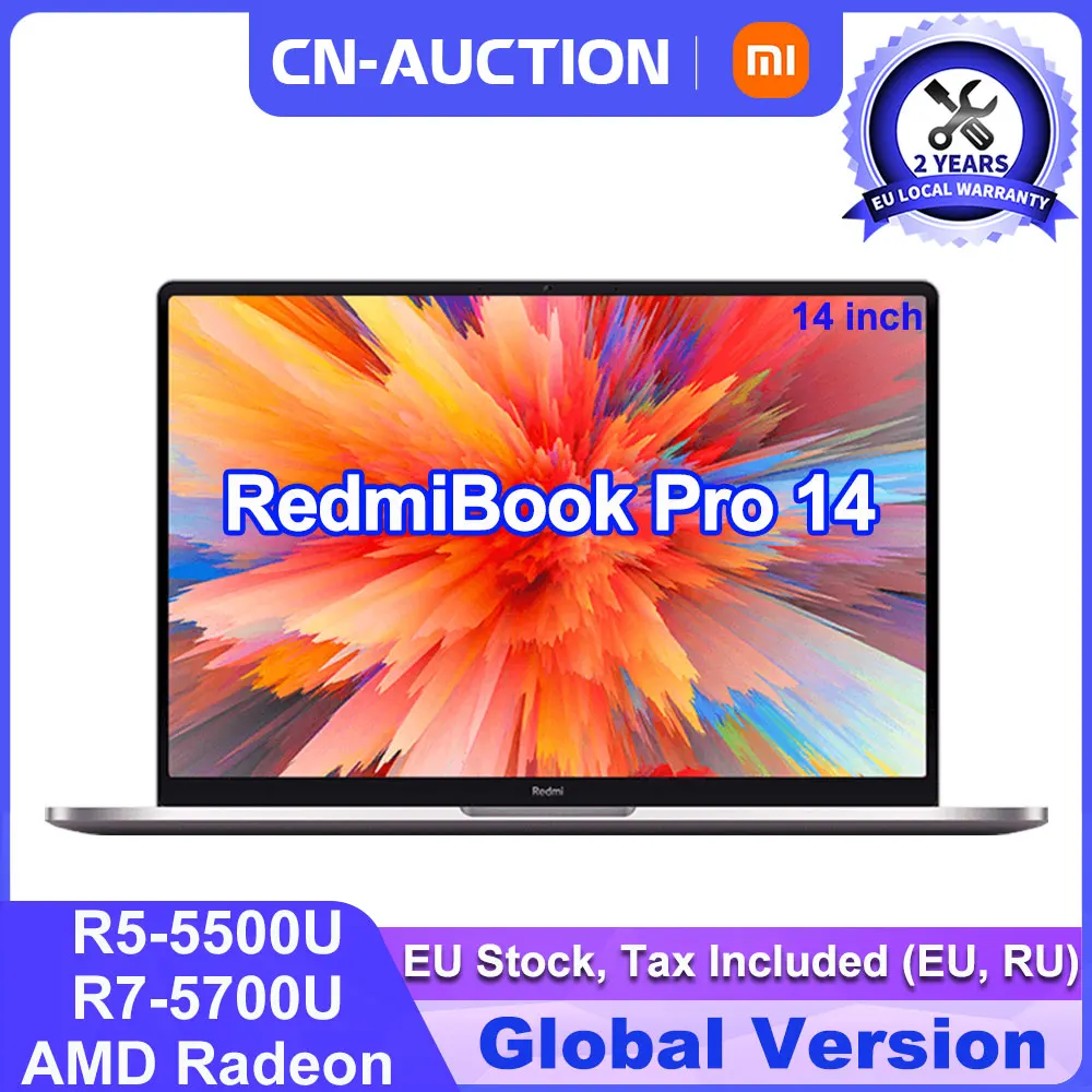 Ноутбук Xiaomi RedmiBook Pro 14 дюймов процессор AMD R5 5500U/R7 5700U Ryzen Edition 16 ГБ 512 SSD | Компьютеры и