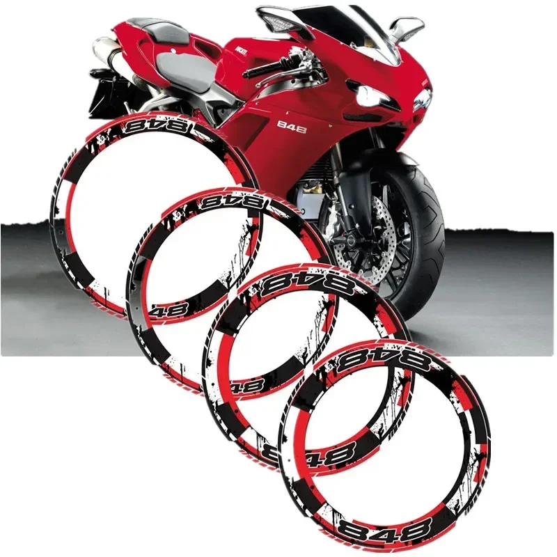 Для DUCATI 848 evo Moto Parts Contour Wheel декоративная переводная наклейка-1