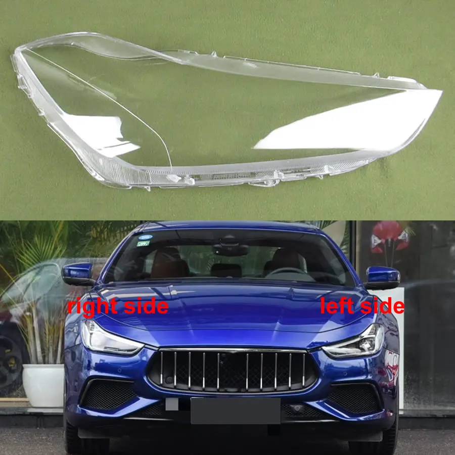 

For Maserati GTS Ghibli 2014-2020 Headlamp Housing Transparent Mask Cover Headlight Shell Plexiglass Replace Original Lens