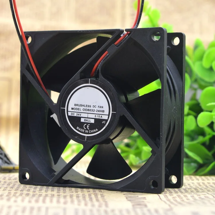 

Brand new original OD8032-24HB 8CM 8032 24V 0.15A 2-wire inverter fan