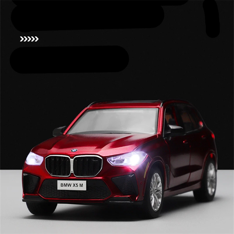 

1:32 X5M SUV Alloy Car Model Diecast Metal Toy Vehicles Car Model Collection Sound and Light High Simulation Childrens Toys Gift