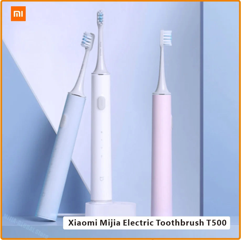 Электрическая зубная щетка Xiaomi Mijia T500, умная ультразвуковая щетка для отбеливания и гигиены полости рта, с вибратором