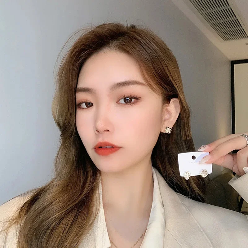 Винтажные корейские модные женские индивидуальные серьги в виде