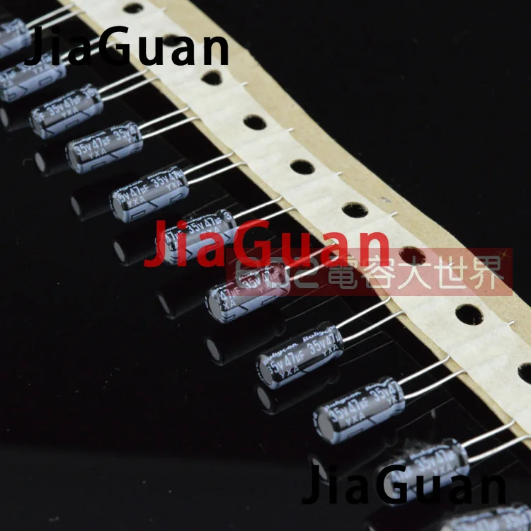 

100 шт. Новые Алюминиевые электролитические конденсаторы RUBYCON YXA 35V47UF 5x11 мм 105 градусов yxa 47 мкФ 35V 47 мкФ/35V