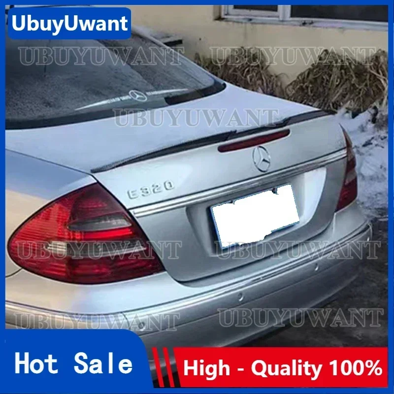 Спойлер карбонового цвета W211 для Mercedes-Benz E-class 2003-2009 E200 E280 E320 E350 E500 E550 спойлер на