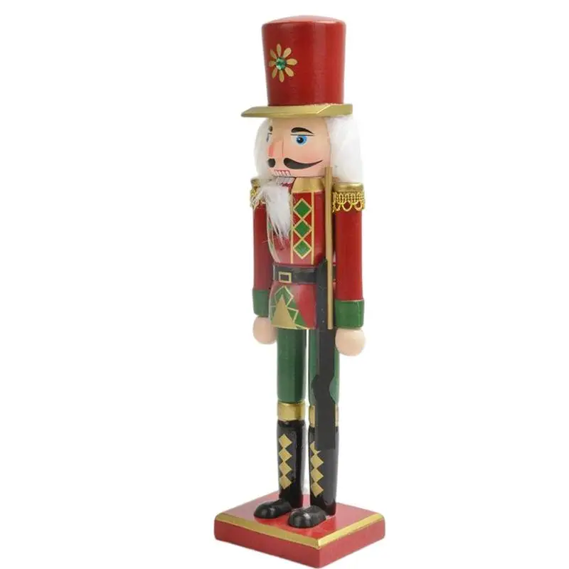 

Традиционная деревянная кукла-гайковерт, миниатюрные фигурки солдат, винтажные марионетки ручной работы для новогодних украшений, домашни...