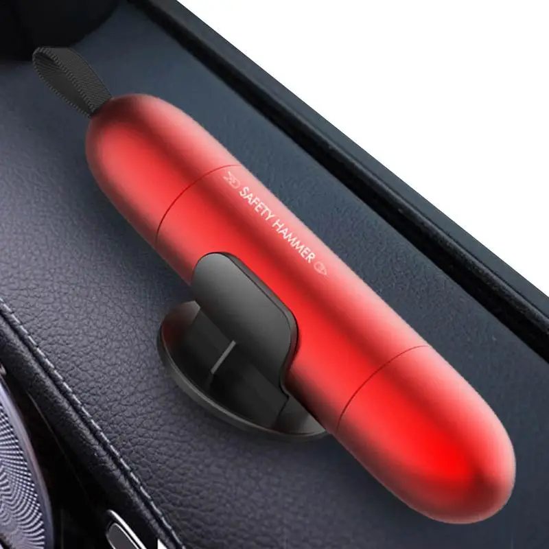 

Car Safety Hammer Window Glass Breaker And Seat Belt Cutter Emergencys Escape Tool Car Escape Keychain Tool Aluminum Alloy Multi