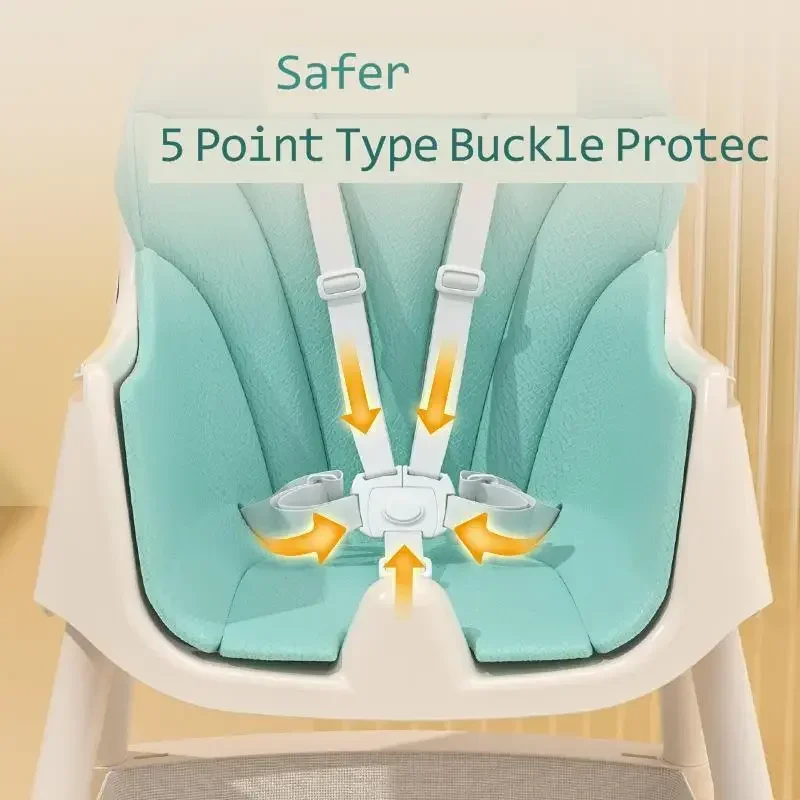 Регулируемый Детский обеденный стул портативный детский стол и набор