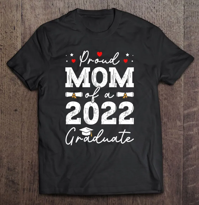 

ГОРДАЯ МАМА Of A 2022 Градуированный класс 2022 выпускная футболка для мужчин аниме футболка Одежда Манга Футболка женская мужская футболка