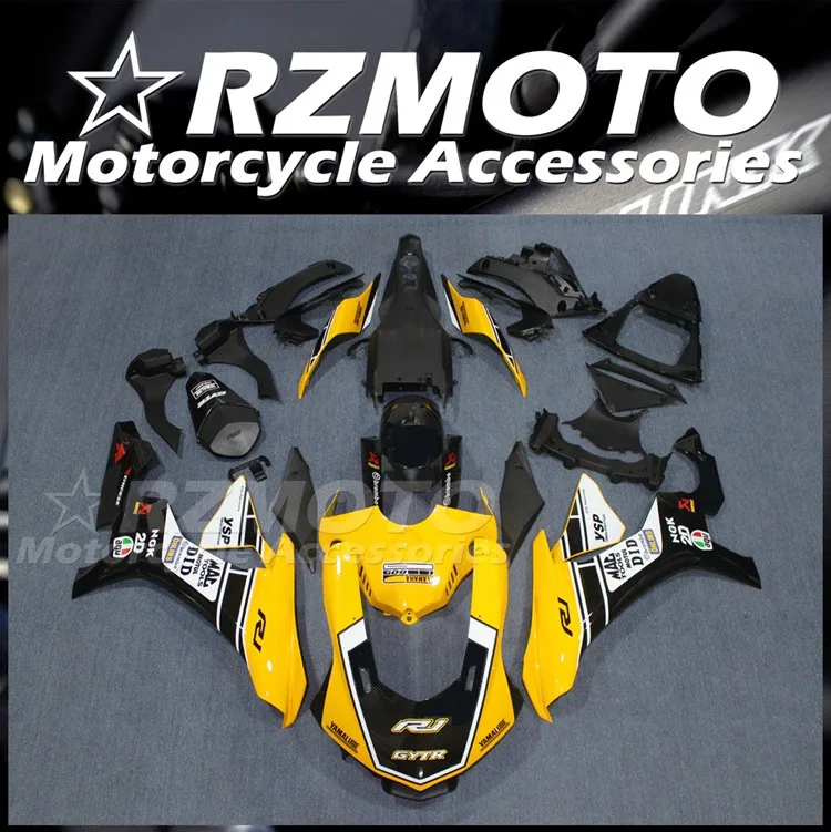 

Новый комплект обтекателей из АБС-пластика, подходит для YAMAHA YZF - R1 R1m 2015 2016 2017 2018 2019 15 16 17 18 19, комплект кузова желтого цвета