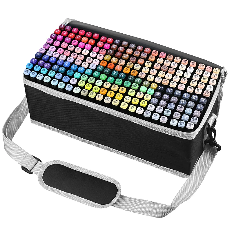 

168/202/262 Colors/Bag Art Marker Alcohol Felt Pen Dual Tips Manga Sketching Markers Dual Tip Marker School Supplies Drawing Set