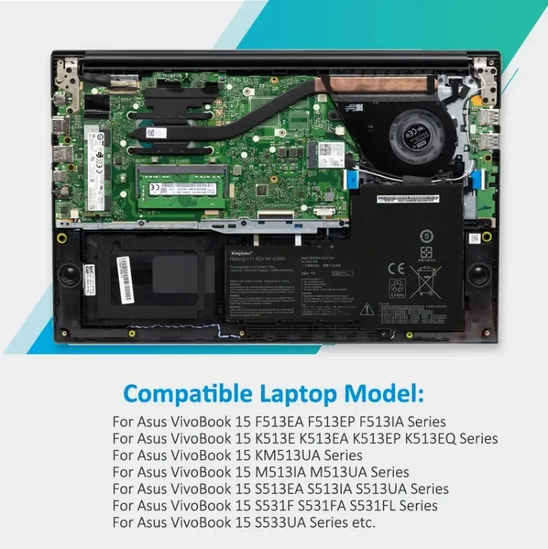 B31N1842 Аккумулятор для ноутбука ASUS VivoBook F513EA F513EP F513IA K513E K513EA K513EP KM513UA M513IA M513UA S513EA S513F 11