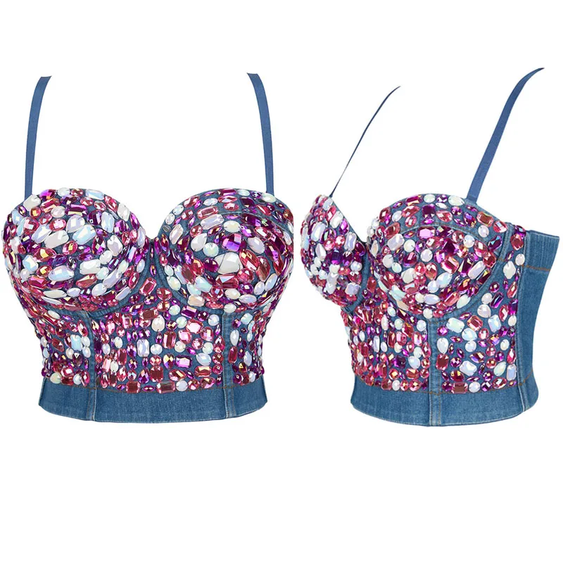 

Women Corset Sexy Transparent Bra EMB. Push Up Bralet Women Tube Top Corset Bustier Bra Club Party Crop Top Lingerie