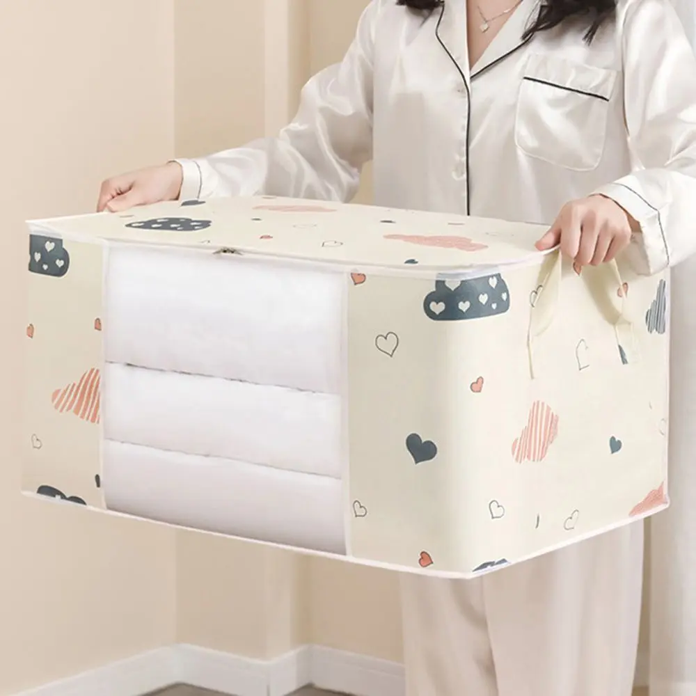 

Quilt Storage Bag Large Capacity Moving Bag Dustproof Clothes Organizer Closet Under-Bed Storage Moisture Proof Sorting Bags