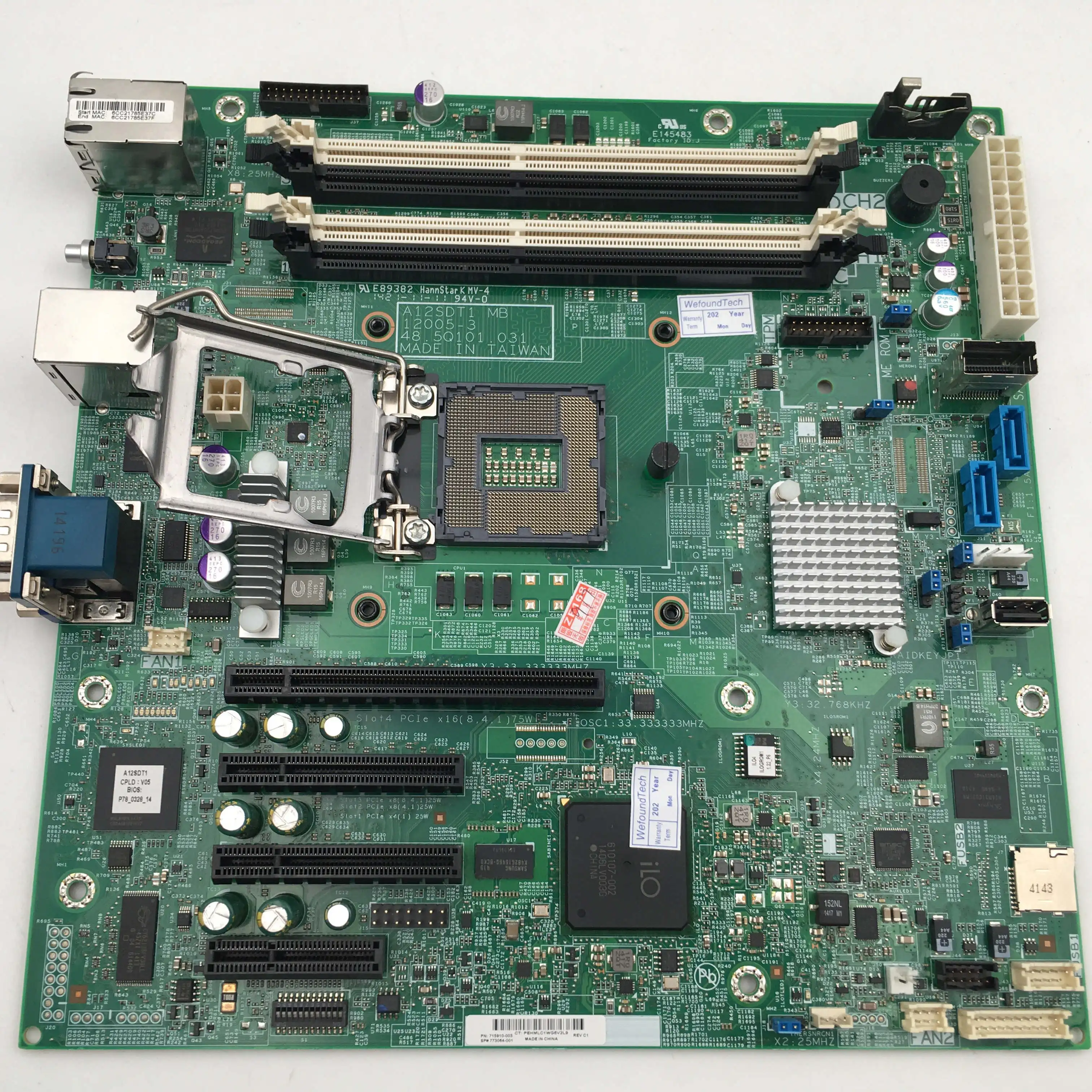 

Server Motherboard For HP ProLiant ML310e Gen8 V2 715910-003 773064-001