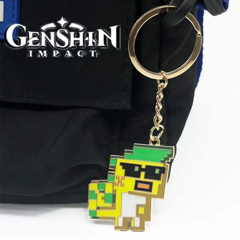 Брелок для ключей игры Genshin Impact косплей Natlan Kinich Dragon K'uhul Ajaw подвеска из сплава