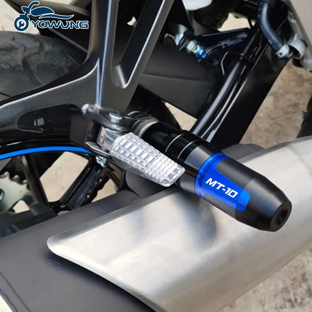 Фото ДЛЯ YAMAHA MT10 MT-10 2016 2017 2018 2019 2020 2021 аксессуары для мотоциклов с ЧПУ, ползунки выхлопной рамы, аварийные накладки, защита от падения №2