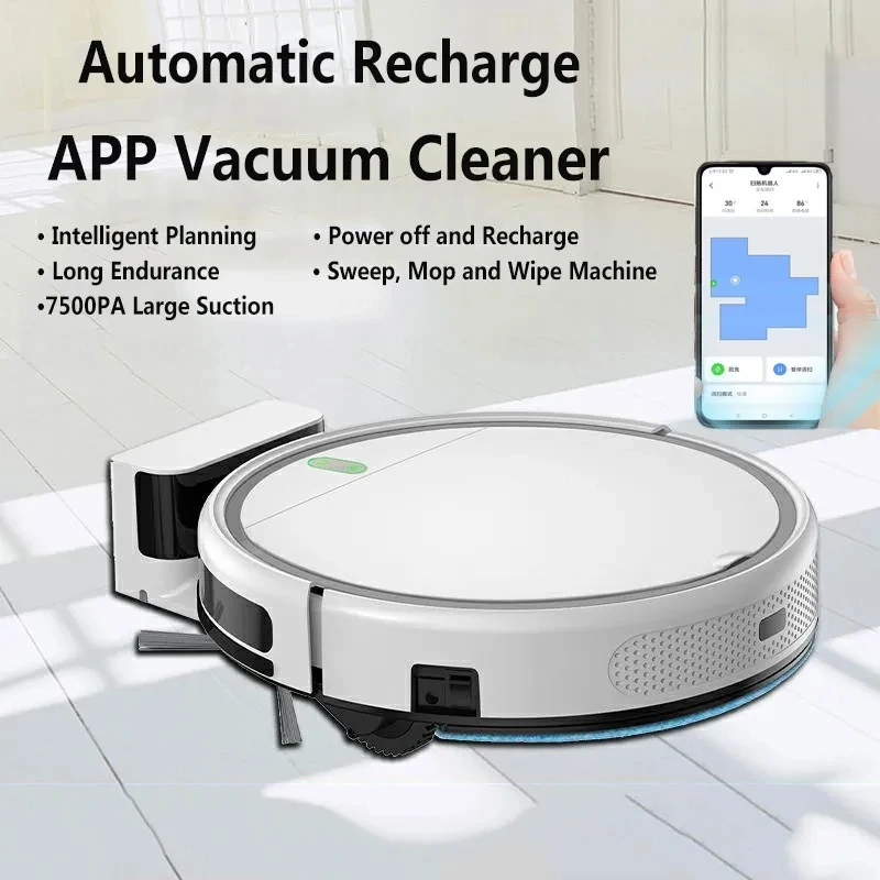 New 3600PA Robot Vacuum Cleaner Smart Automatic Charging Navigation Area On Map Intelligent Home Appliance Sweeping Robot Sweepe